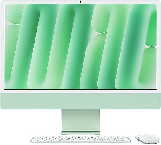 ������ ������� - ���� Apple iMac 24 Inch M4 Chip 8-Core CPU 8-Core GPU 256GB Storage 16GB RAM - ��� MWUE3HB/A - ��� ���� - Standard Glass
